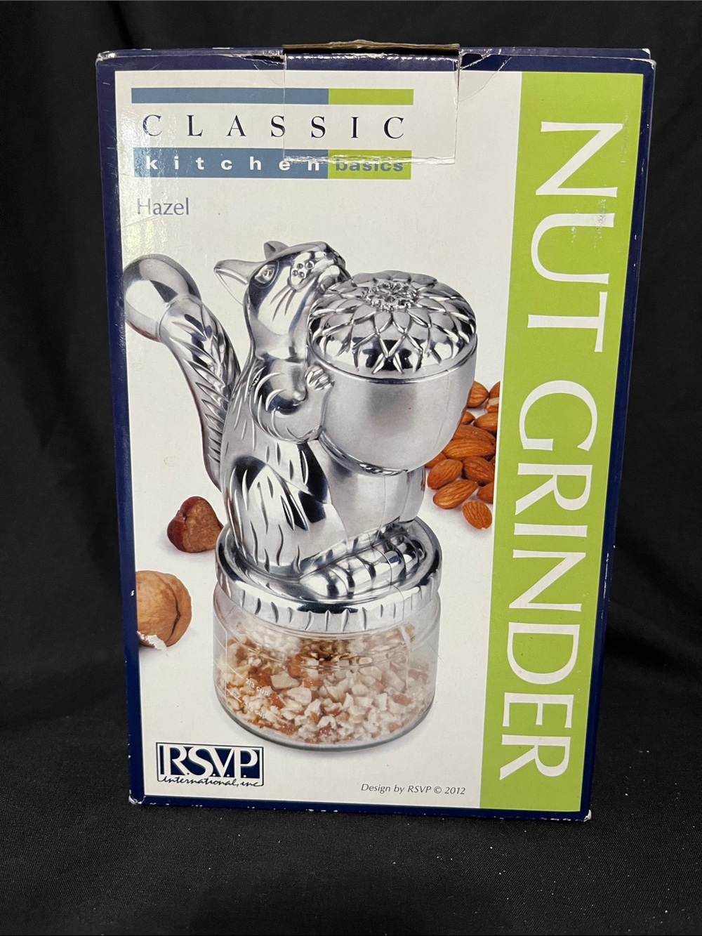 Squirrel Nut Chopper / Dicer RSVP 2012 Aluminum & Glass Retro with box